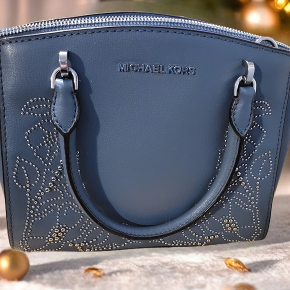 Michael Kors Blue Embellished Women's Bag - Picture 5 of 6